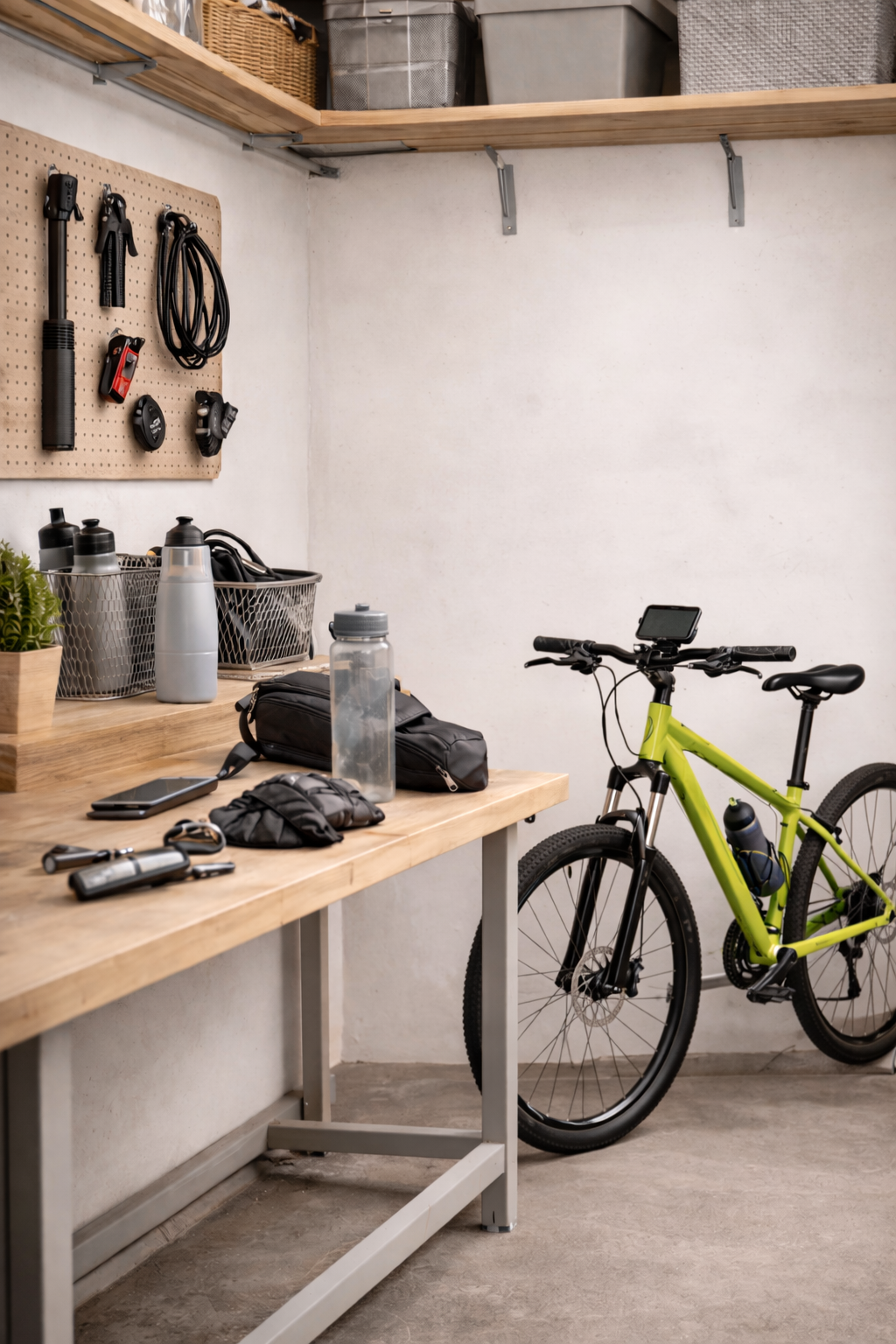 bicycle with accessories