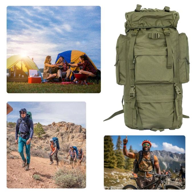 Camping & Hiking Adventure Tactical 65L Backpack
