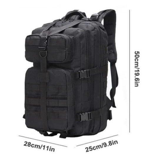 3P Military Camping Tactical Outdoor Backpack 30L - BLACK
