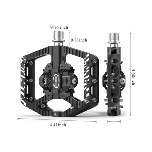 Footboard Non-Slip Double-Sided Cleat SPD Mountain Bike Downhill  Pedals