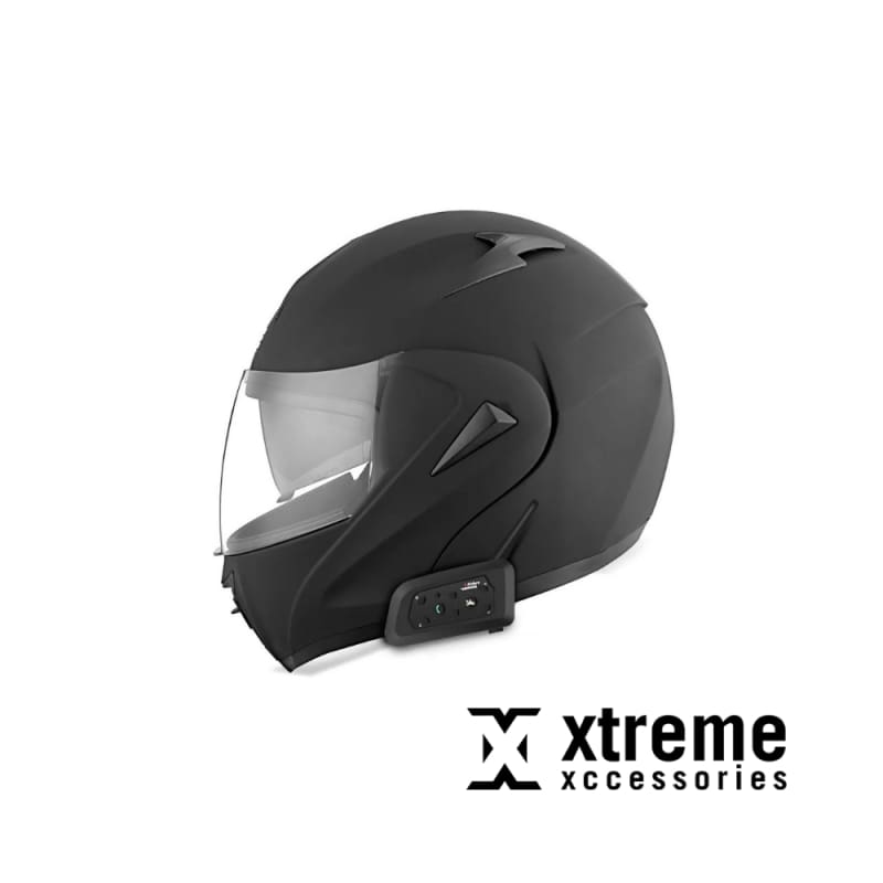 V6 Pro Motorcycle Helmet Bluetooth Headset, 2-Way 800M Motorbike Helmet Intercom Communication System